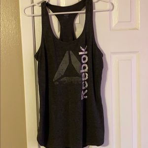 Reebok gray workout top